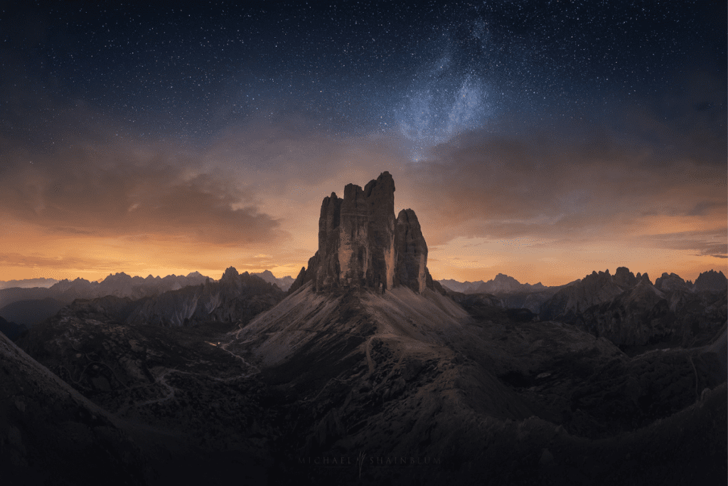 how to see the milky way_dolomites