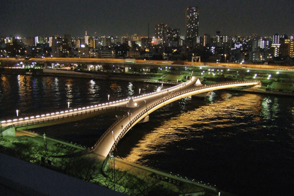 a night in asakusa_sakurabashi bridge