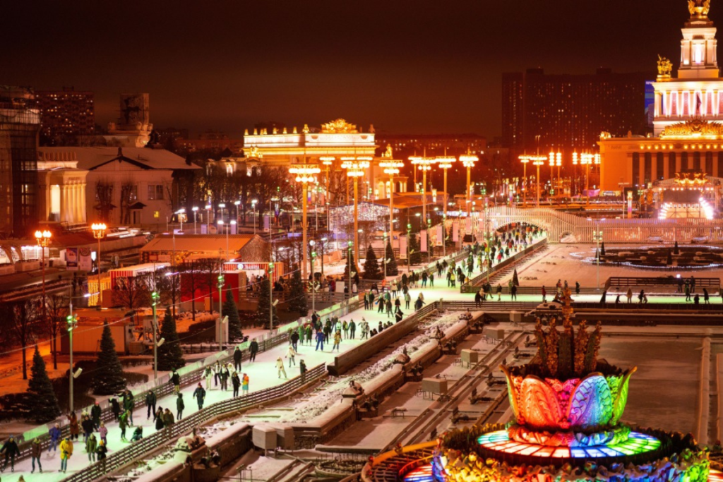 gorky park at night - winter